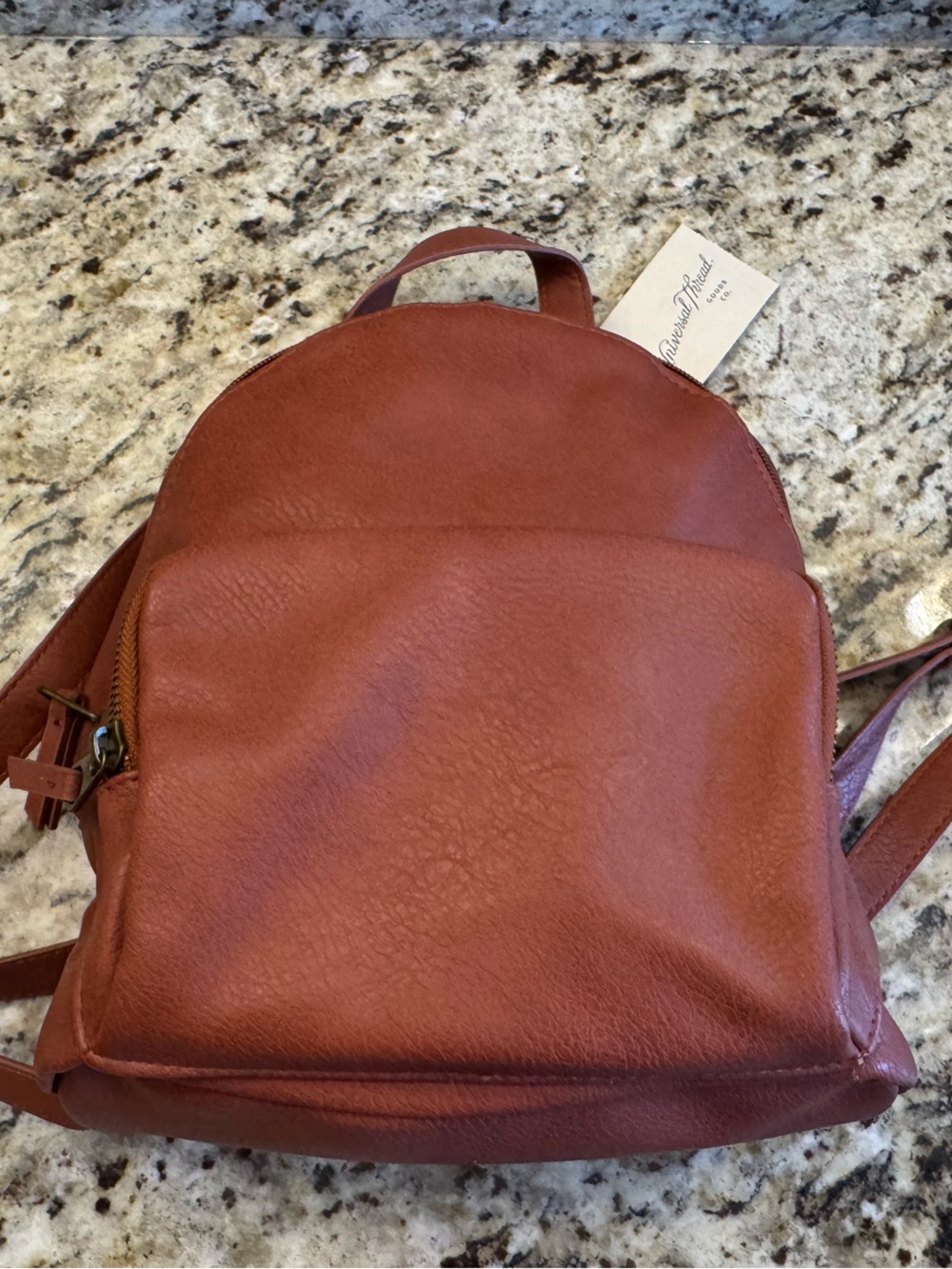 Universal Thread Small Non Leather Backpack in Rust